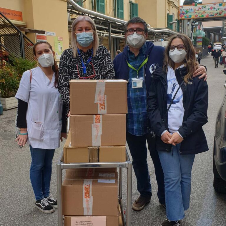 Donazione dei libri all'Ospedale Pediatrico Bambino Gesù di Roma